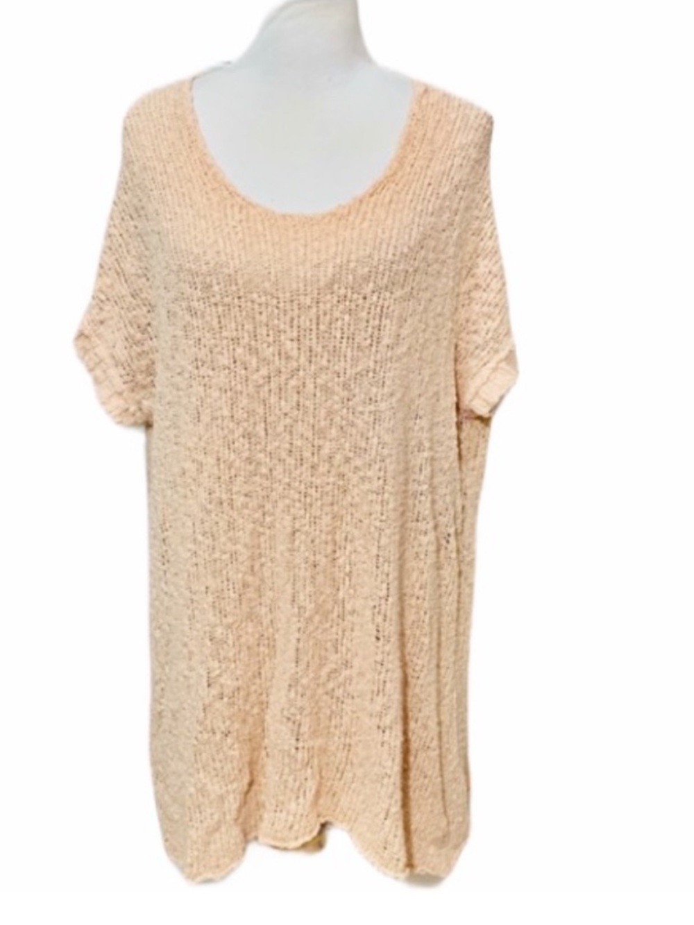 FREE PEOPLE Blush Pink Oversized Sweater Dress Cozy